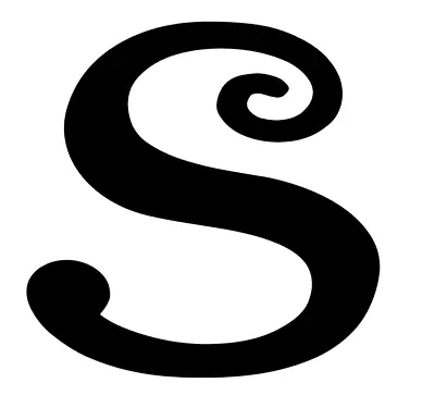 S Curl Letter Lower Case Monogram Initial Vinyl Decal Sticker A1158 • $3.99