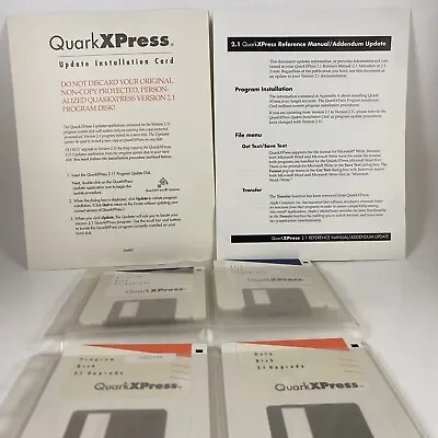 Quark Xpress 2.11 Upgrade Vintage Macintosh 12k Apple Software Floppy Disk • $49.95