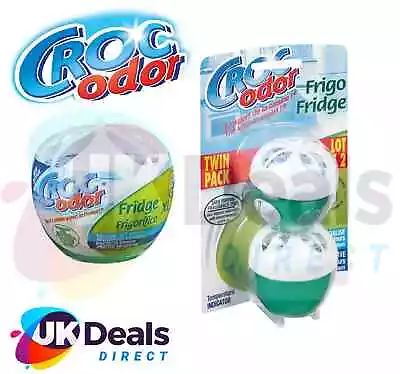 £5.50 • Buy Croc Odor Twin Pack Fridge Fresh Deodoriser Neutraliser Odour Freshener Smells
