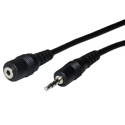 3m 2.5mm Mini Jack Male To Female Stereo Extension Cable Lead Xbox 360 Headset • £5.49