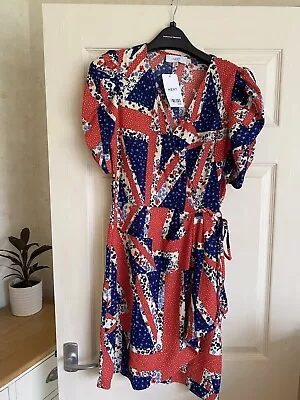 Womens Union Jack Dress - Next Size 14 • £5