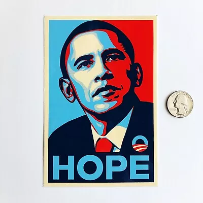 SHEPARD FAIREY OBAMA 2008 HOPE STICKER - Obey Giant Banksy Barry McGee Invader • $29.99