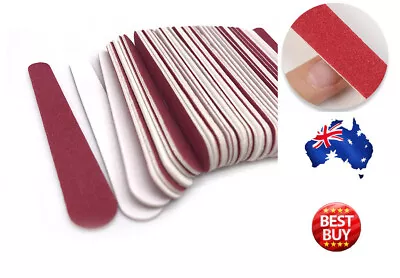 Mini Nail Files Sanding Grit Buffer Acrylic Gel Pedicure Manicure Nail File AU • $1.60