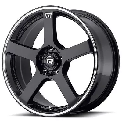 17  Motegi Racing Wheels MR116 FS5 Gloss Black With Machined Flange Rims • $732