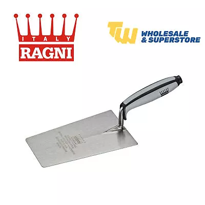 Ragni 7  Stainless Steel Plastering Bucket Trowel With Non-Slip Grip Handle - 7  • £17.99