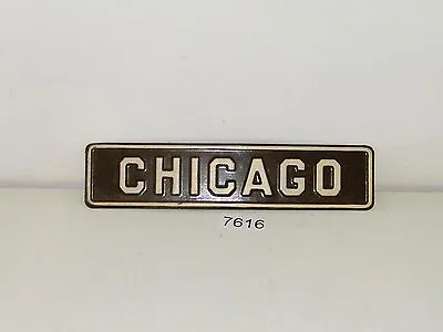 Vintage Metal Chicago Souvenir Sign Memento • $36.45