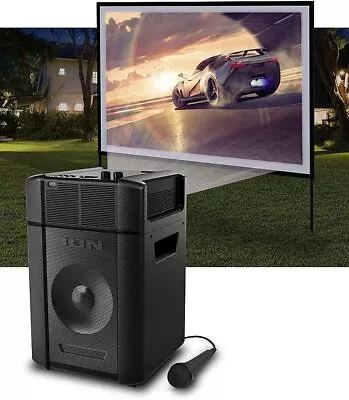 Ion Projector Bluetooth 30-150 Battery Indoor-Outdoor-Karaoke-Speaker HDMI • $41.03