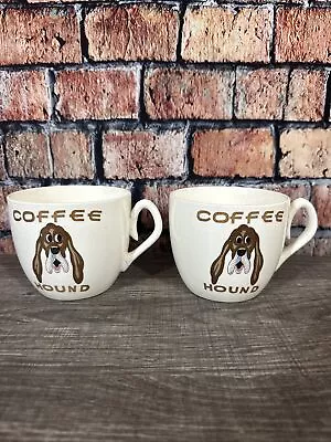 Vintage Large Coffee Hound Coffee Mug Pair - Japan • $18