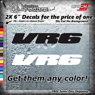 2pc For Volkswagen Golf R R32 Vr6 GTI Decal Stickers Turbo Volkswagon Audi 2.0T • $5.99