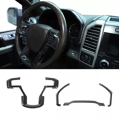 Fit Ford F150 F250 Interior Dashboard Cover Steering Wheel Dash Trim Accessories • $33.99