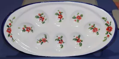 Vintage German Porcelan 6 Egg Holder Platter • $10