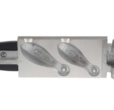 Stampo Per Piombo A Oliva Gr.45 – Foro 6mm, Per Pesca Surfcasting