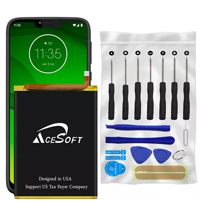 Long Endurance 5100mAh Battery Repair Tools F Motorola Moto G Power 2022 XT2165 • $31.45