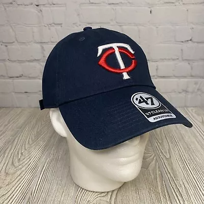 47 Brand Clean Up Minnesota Twins Logo Hat Unstructured Adj Strapback MLB New • $23.97