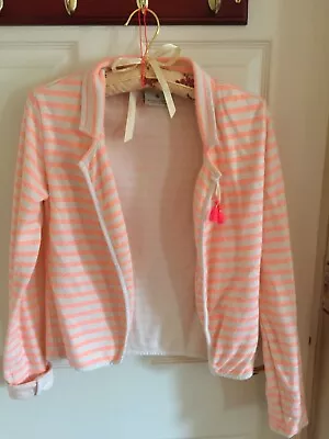 Maison Scotch Cotton Blend Striped Jacket Size XS • £16