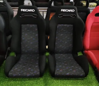 Used Genuine Recaro Sr3 Confetti Great Condition Bucket Seat Recline Pair  • $4499.90