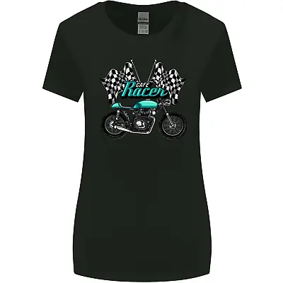 Cafe Racer Biker Motorcycle Motorbike Womens Wider Cut T-Shirt • £9.49