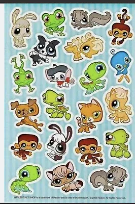 Littlest Pet Shop Sticker Sheet Scrapbooking Kids Sticker  Vintage • $8