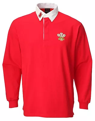 New Cymru Wales Welsh Traditional Rugby Shirt Top Baby Kids 3 Months To 13 Years • £16.99