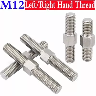 M12 - 1.75 Stainless Steel Left Right Hand Double End Thread Studs Bolts Screws • $8.61