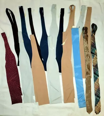 New Old Stock Vintage 1980s Neck Ties & Bow Ties Lot Of 17 • $27.29