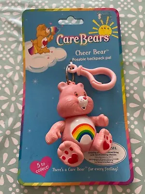 £29.99 • Buy BNWT Care Bears Pink Rainbow Cheer Bear Poseable Back Pack Pal 2002 Edition Rare