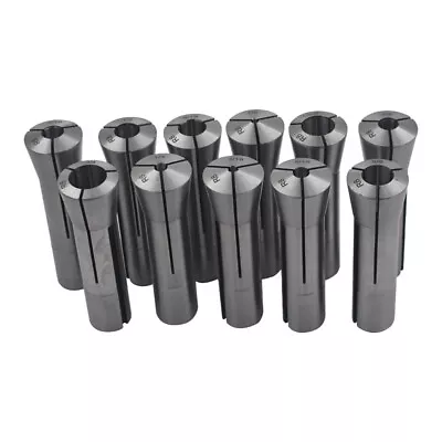 R8 Collet Set 1/8  3/16  1/4  5/16  3/8  7/16  1/2  9/16  5/8  11/16  3/4  11PCS • $36.18