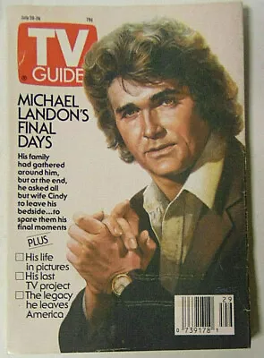 TV Guide July 20-26 1991 Michael Landon's Final Days Payne Stewart • $15.57