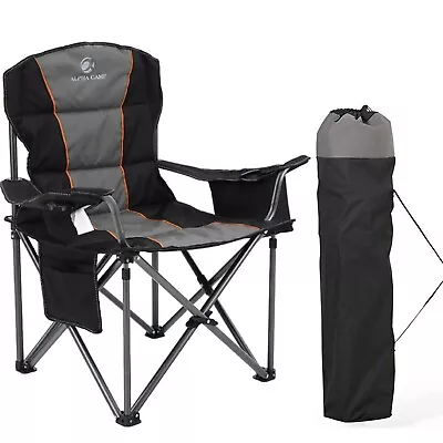 Folding Camping Chairs Lightweight Outdoor Patio Garden Beach Chair W/Carry Bag • £10.55