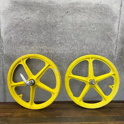 Troxel Trackmaster Old School BMX Mags Yellow Wheels Bendix 76 OG 1970s 20  20 • $199.99