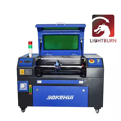 Autofocus Laser 50W Co2 Laser Engraver Cutter 50x30cm Built In Water Chiller • $2099.09