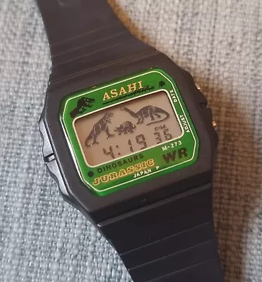 New Asahi Dinosaurs Digital Lcd Watch Jurassic Park From 1993 Not Casio Vintage • $29.99