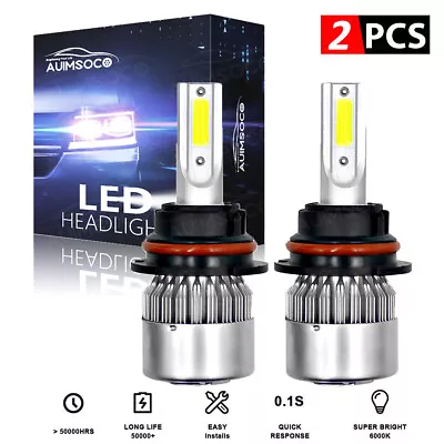 9007 LED Headlight Bulbs For Ford F-250 F-350 F-450 F-550 Super Duty 1999-2004 • $54.99