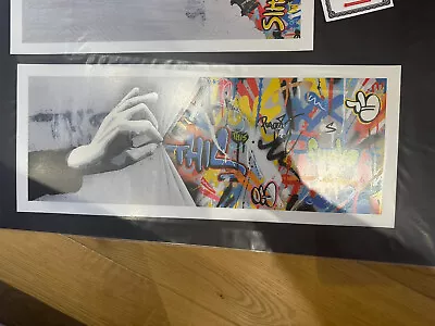 Martin Whatson “Sneak Peak  Art Screen Print By Graffiti Prints Timed Edition LE • £279