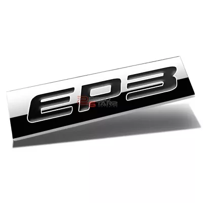 3d Polished Black Letters Ep3 Metal Emblem Decal Logo Trim Badge 3m Adhesive • $6.88