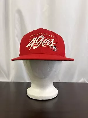 Vintage San Francisco 49ers Hat Script Bar Snapback Wool Drew Pearson • $34.99