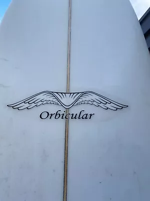 White Surfboard : Orbicular USA - 8'0  Mysto Fusion 2+1 • $600