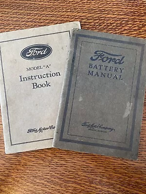 Original 1928 Ford Model A Instruction Book And Battery Manual • $19.99