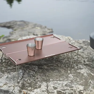 Aluminium Alloy FOLDING TABLE Portable Outdoor Picnic Camping MULTI-FUNCTIONAL • £24.73