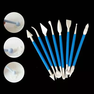 £3.38 • Buy 8pcs Fondant Graver For Baking Cake Decorating Tools Pastry Modeling Kit Set DIY