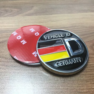  Viehcle ID Germany Round Wolfsburg Badge Emblem Sticker Fit For VW Audi BMW • $11.98