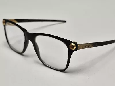 Oakley Apparition Gold Satin Black  Metal Wrap Designer Glasses Frames  • $4.99