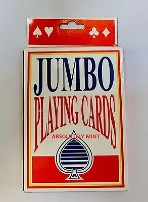 £2.75 • Buy Jumbo Playing Cards Deck Extra Large Cards Playing Cards Pack Of 52 New