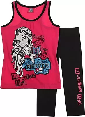 £4.99 • Buy Girls Tank Legging Vest Summer Monster Hight Girls Vest Sleeveless Top T Shirt