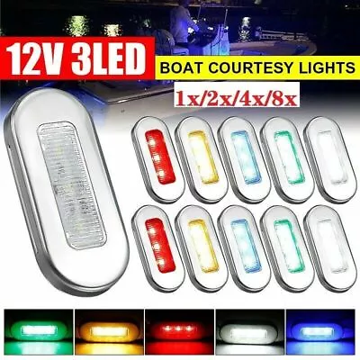 LED Courtesy Lights 12V Yacht Marine Boat Cabin Deck Lamp Waterproof 1x/2x/4x/8x • $6.81