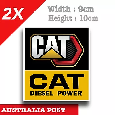 Caterpillar Diesel Power Logo X2  Decal Vinyl Stickers • $8
