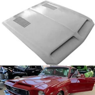 1965 1966 Mustang Fiberglass Hood With 68 Shelby Style Scoops/ Vents Functional • $945