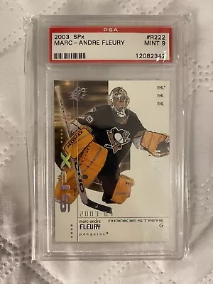 2003-04 SPX R222 ROOKIE REDEMPTION MARC ANDRE FLEURY /500 PSA Graded 9 MINT • $81.03