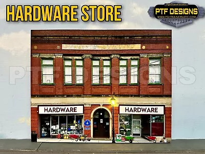 O Scale HARDWARE STORE - Building Flat/ Front W/LED - Scratch Built Lionel MTH • $21.99