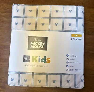 Disney Mickey Mouse Extra Side Full Sheet Set  NWT • $17